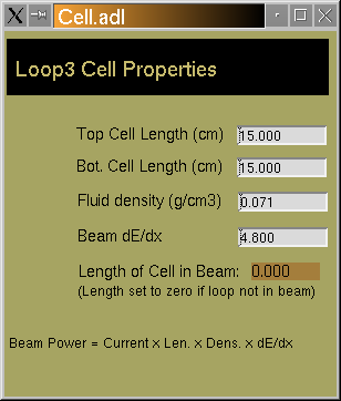 Cell Properties GUI