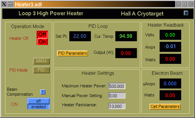 High Power Heater GUI