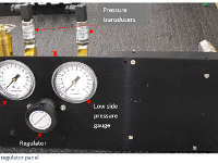 GEM  pressure regulator panel