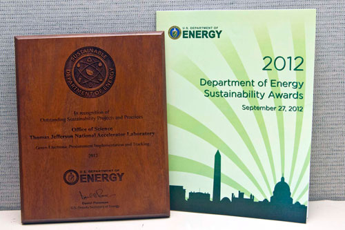 2012 Sustainability Award 