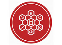 honeycomb icon of different science symbols - AI generated