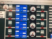 LTCC controls GUI shows pressure on sectors 2 and 6 as the software is being tested to ensure the newly installed sectors are being monitored by the program