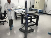 Portable CMM used to take measurements of RICH mirrors