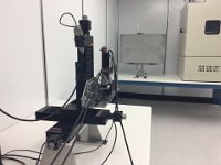 RICH Mirror 5C on mirror stand for optical tests with CDD stand in foreground