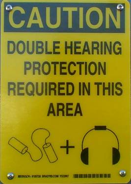 Dual Hearing Protection Sign