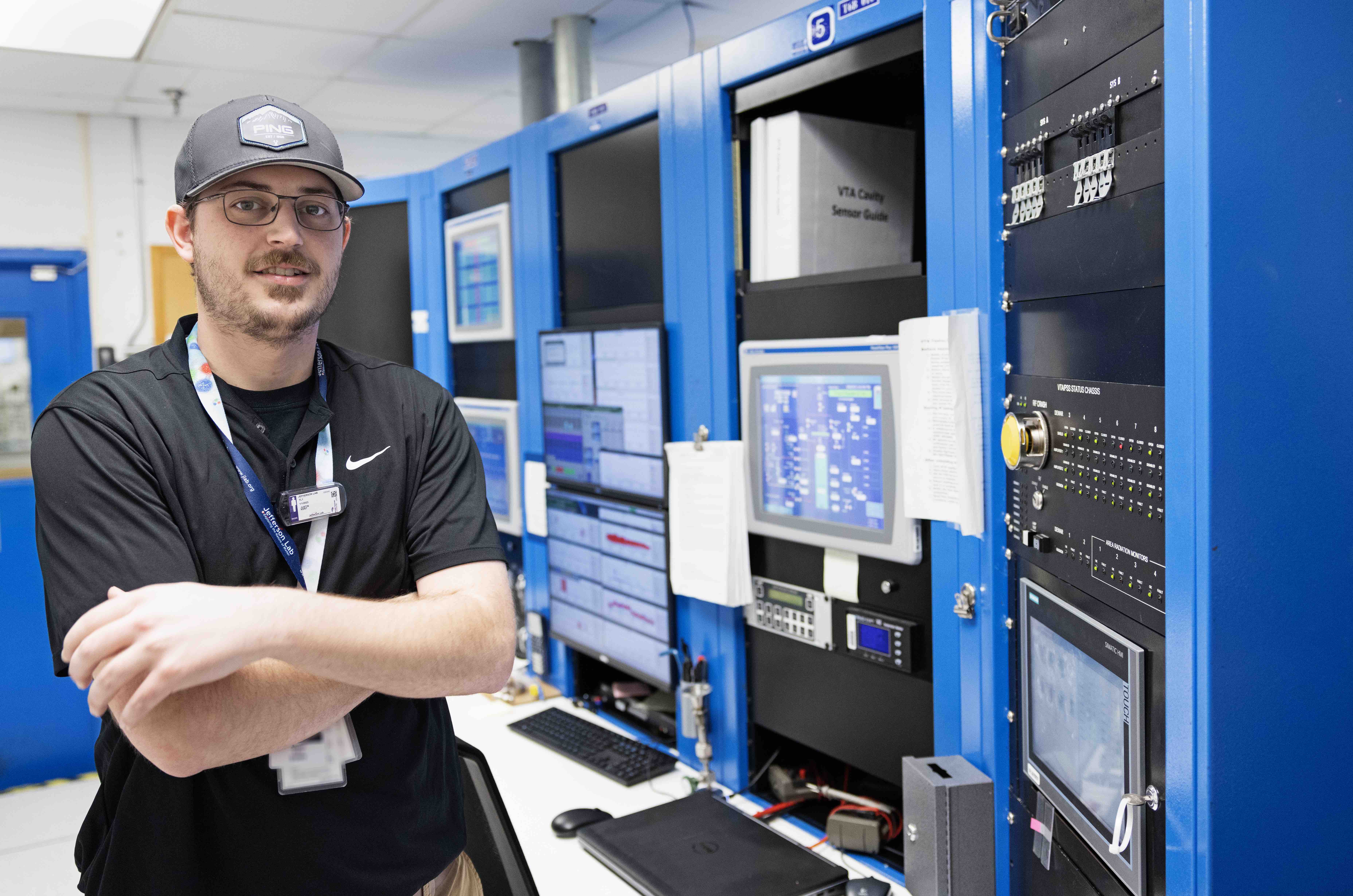 Justin Kent in the VTA Control Room