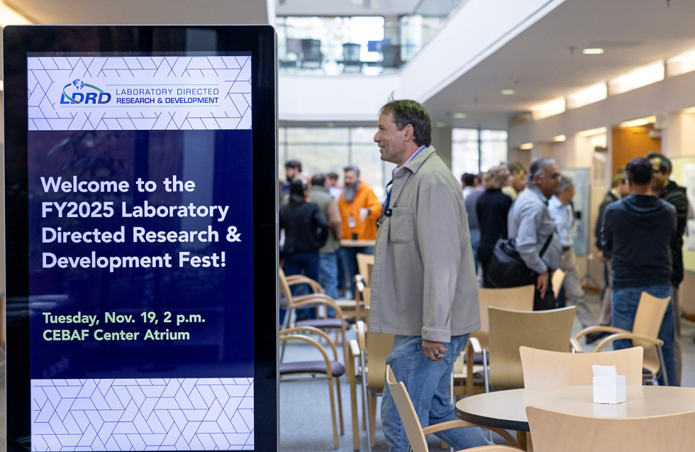 Sign Board announcing the LDRD Fest FY2025 announcement event
