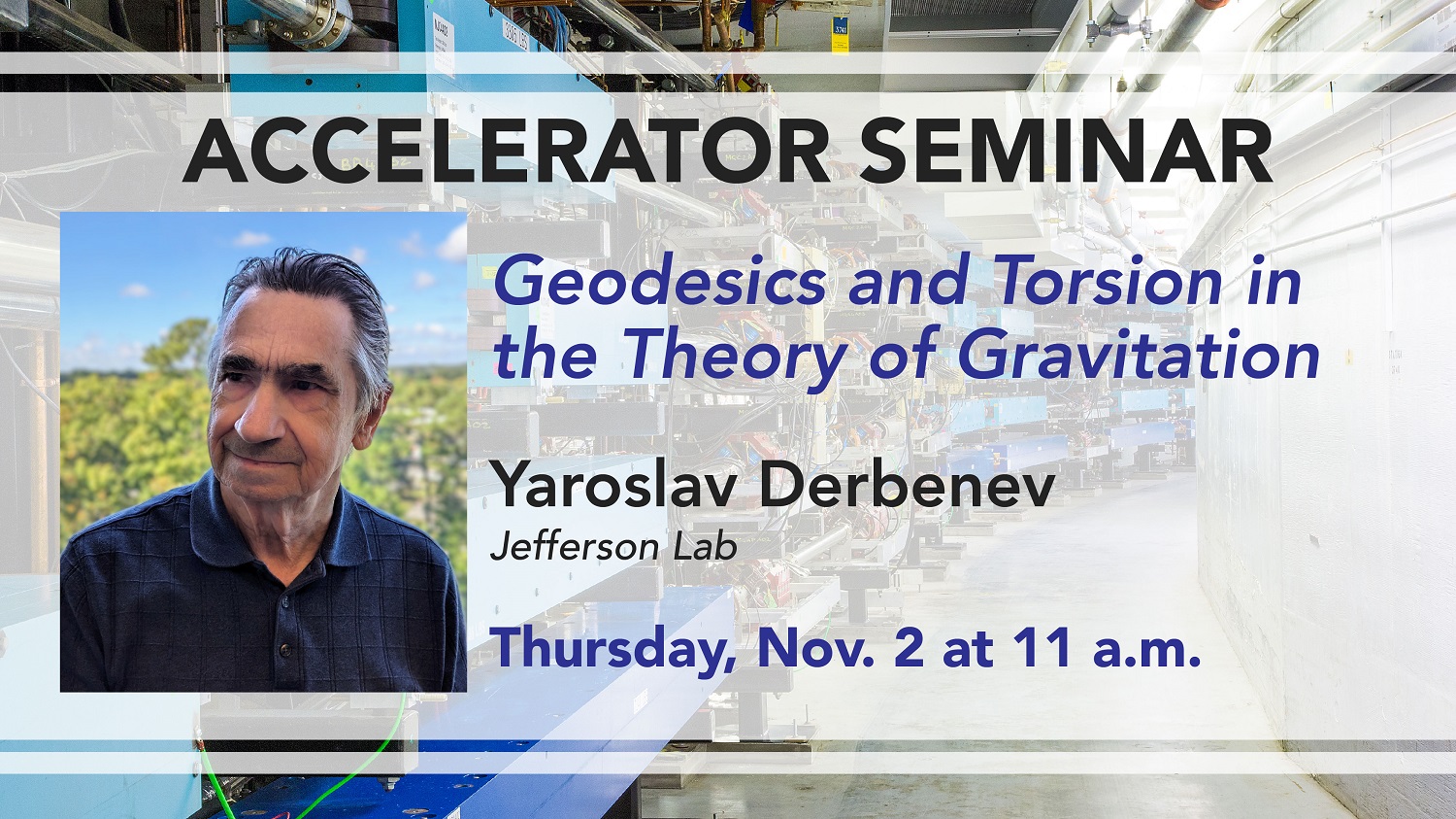 Accelerator Seminar: Yaroslav Derbenev