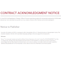 Contract acknowledgement form