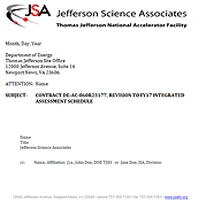 Letter with JSA logo at top
