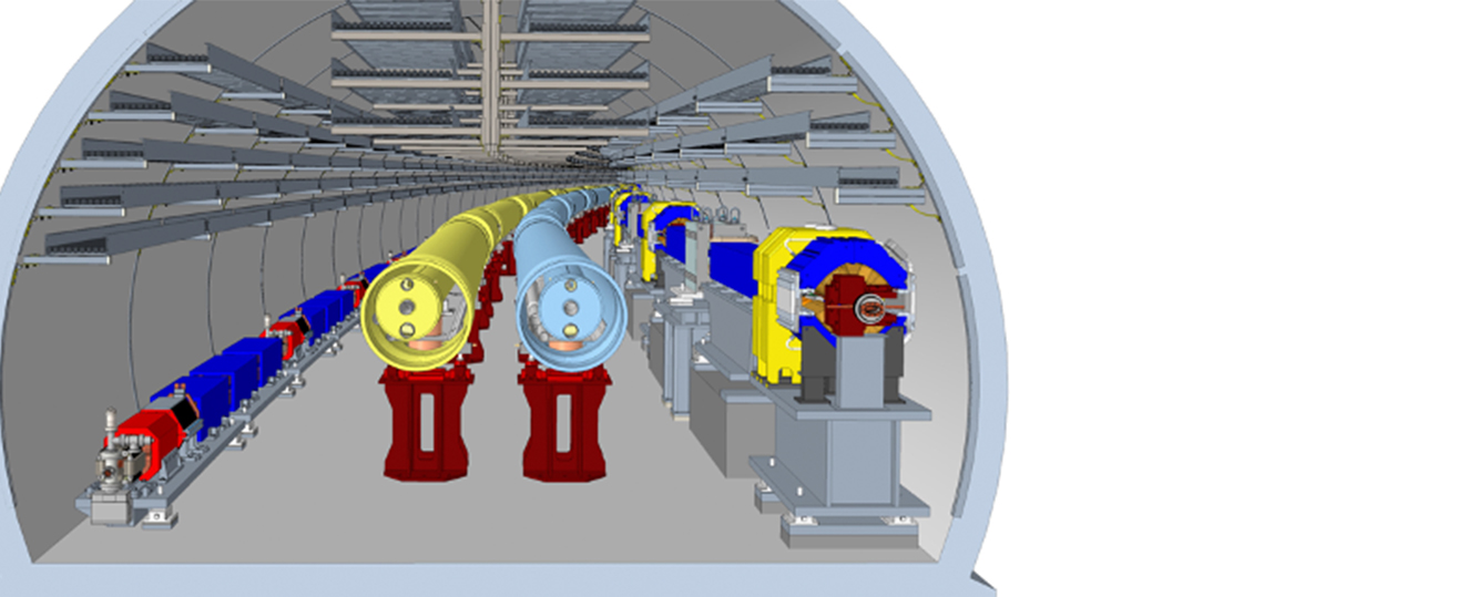 EIC accelerator tunnel cutaway graphic