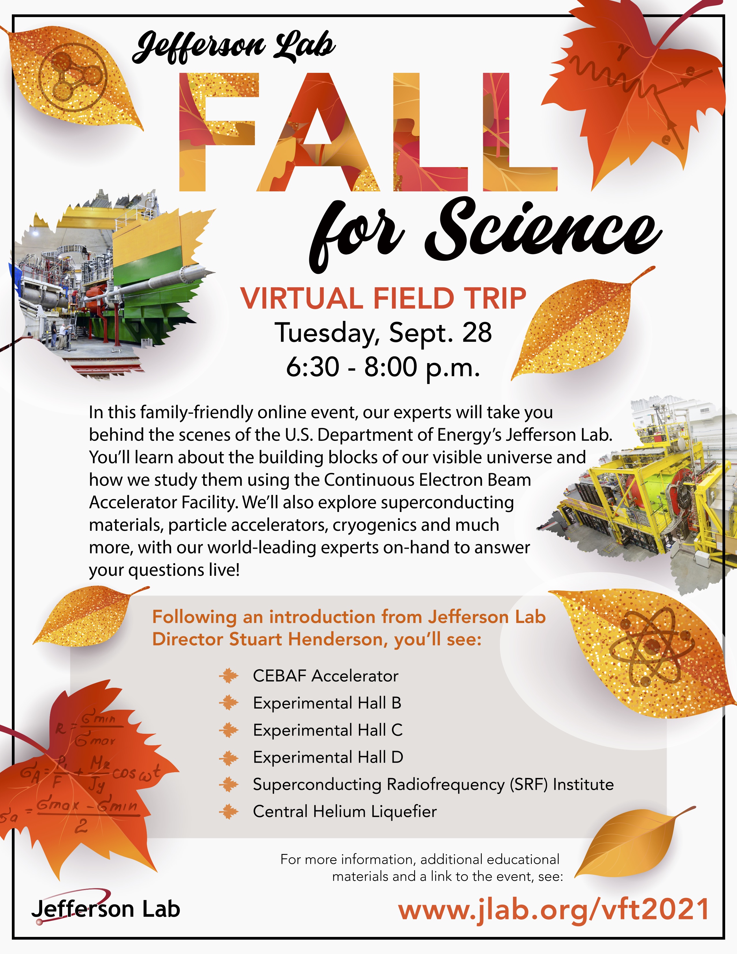 Fall for Science - Virtual Field Trip Event scheduled for Tuesday, Sept. 28 at 6:30 p.m.