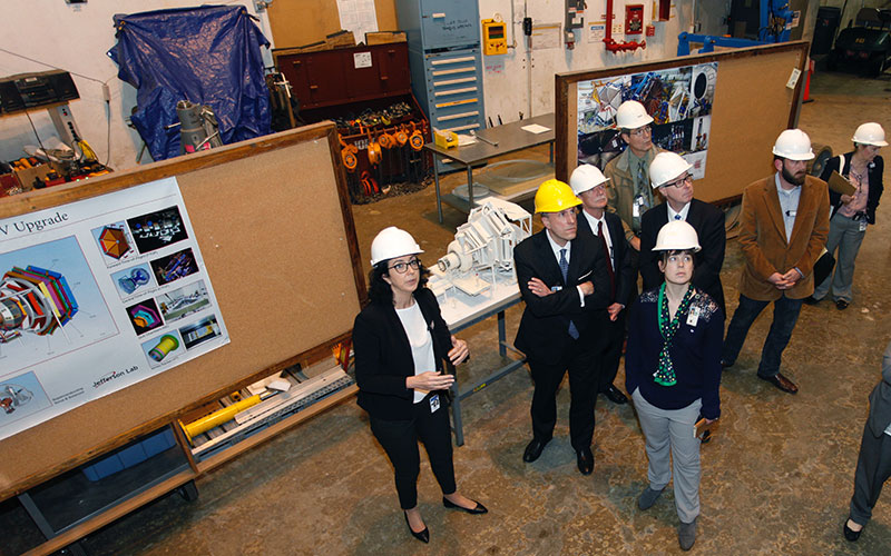Department of Energy Under Secretary for Science Paul Dabbar visited Jefferson Lab
