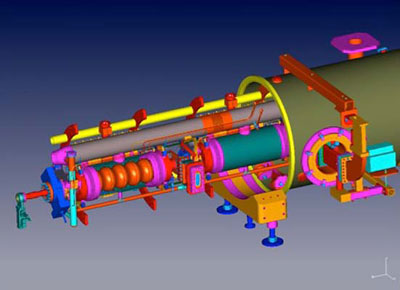 computer-aided design drawing of a CEBAF Upgrade 