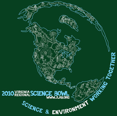 2010 Science Bowl T-Shirt design.