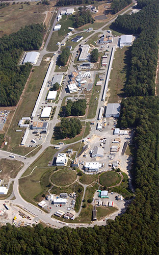 aerial of the accelerator site