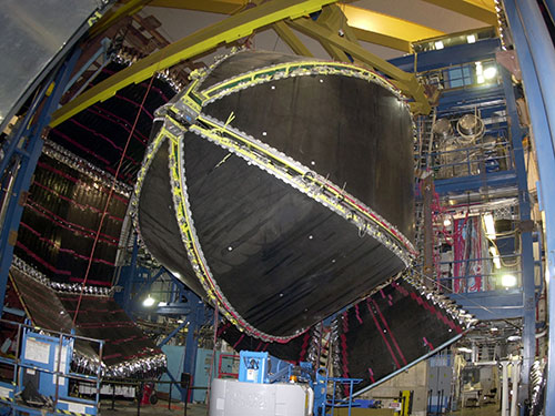 The CEBAF Large Acceptance Spectrometer, or CLAS, in Jefferson Lab's Experimental Hall B was used to measure electrons during the experiment.