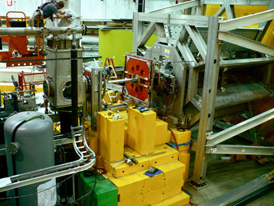 The Q-weak apparatus during installation