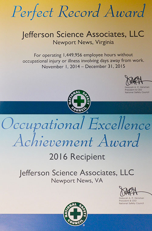 National Safety Council Awards