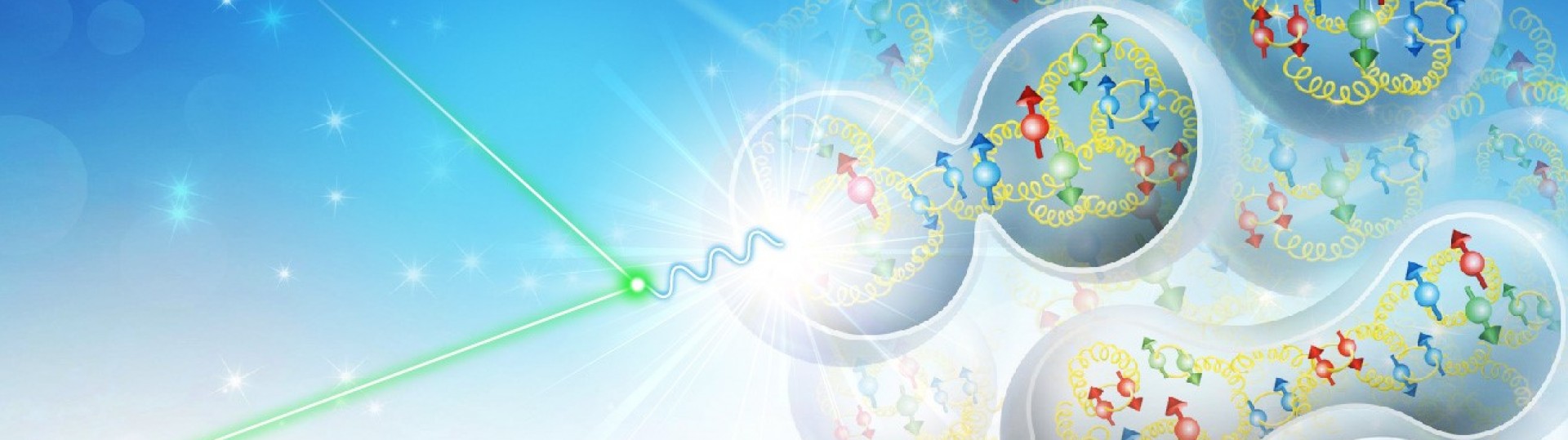 Artist Rendering of quarks and electrons