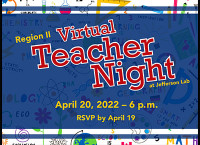 Region II Virtual Teacher Night, April 20, 2022 at 6 p.m. and R.S.V.P. by April 19