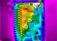 thermal image of electronic board