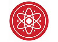 icon fo an atom - AI generated