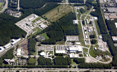 Aerial photo of JEeferson Lab site