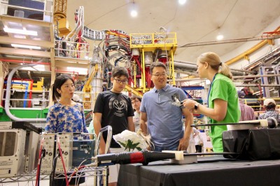 Members of the JLab community interact with the public at the Open House in 2018 - Hall C