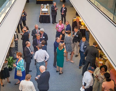 Thirty-seven current and former Jefferson Lab employees were recognized on Sept. 29, 2016